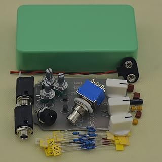 TTONE DIY Analog Tremolo Guitar Effects Pedal Stompbox Pedals Kit Green With 1590B Case
