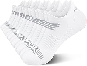 PAPLUS Running Socks Womens 6 Pairs - Athletic Ankle Socks with Arch Support, Comfort Anti-Blister Cushioned