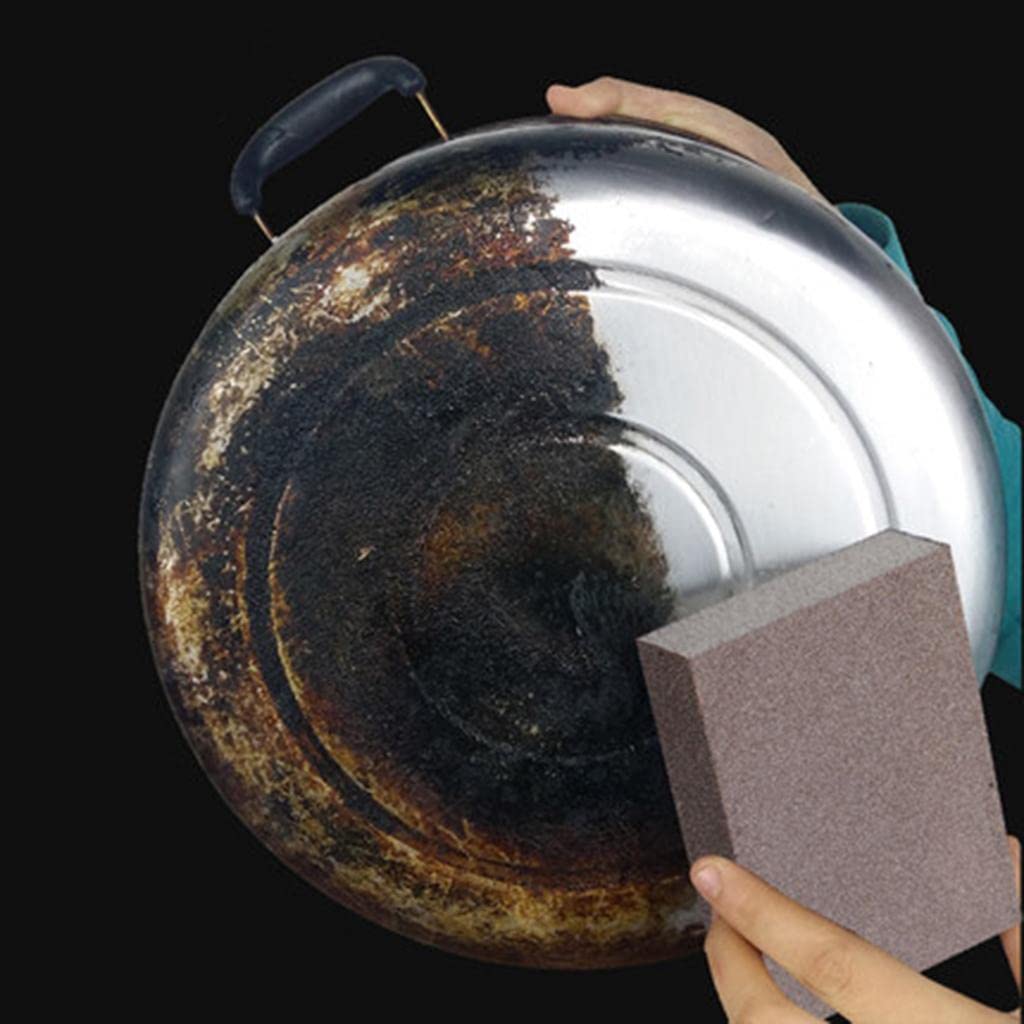 3 Blocs éponges Abrasifs - Grain 240-320 - Pour Ponçage Bois, Métal, Plastique - Utilisable à Sec Ou à L'eau