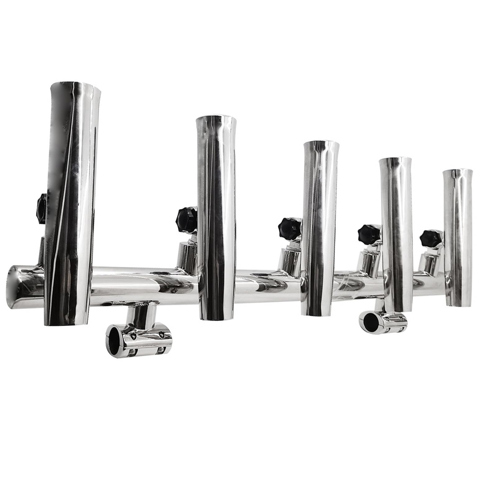 Wo Lai Gou 5 Tube Fishing Rod Holder, Adjustable Stainless Steel Rod Holders For Boats, Marine Grade Rod Rack With 180° Angle Adjustment, Suitable For Yachts And Boats