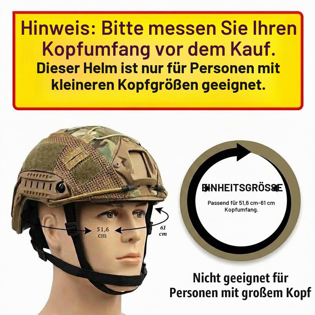 PJ Tactical Paintball Airsoft Helm Fast Militärhelm mit NVG-Halterung und seitlicher Führungsschiene