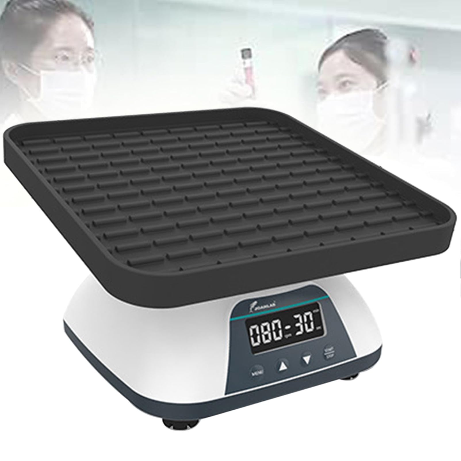 Orbitalschüttler – Digitaler Rotatorschüttler mit Einstellbarer Geschwindigkeit von 10–80 U/min mit Kontinuierlichem und Timer-Modus für die Chemisch-biologische Laborschule
