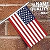USA Stick Flag, ANLEY American US 5x8 inch (12 X 20cm) HandHeld Mini Flag With 12" (30cm) White Solid Pole - Vivid Color and Fade Resistant - United States 5 x 8 inch Hand Held Stick Flags With Spear #1