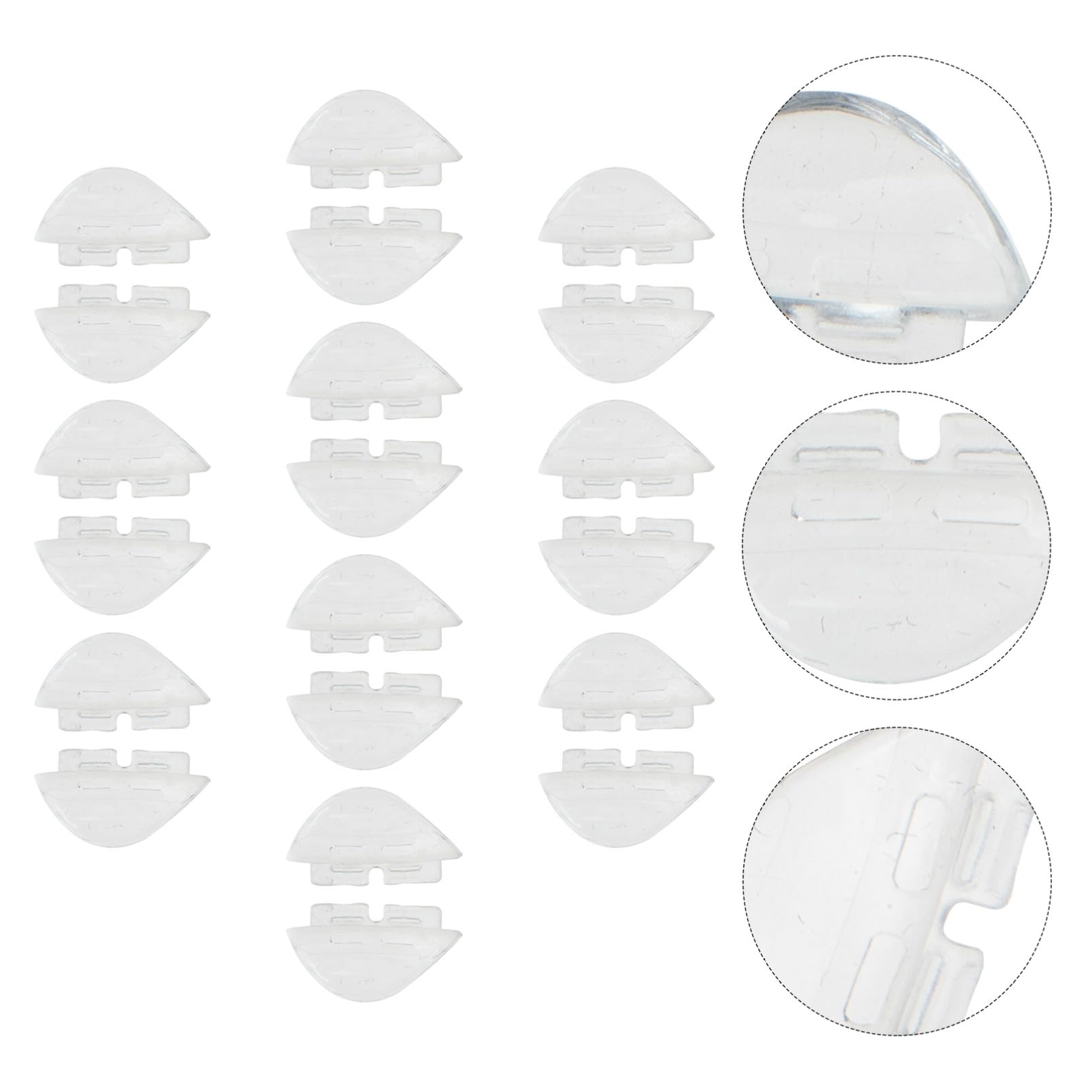 Healeved 50paare Silikon-nasenpads Für Brillen Rutschfeste Bequeme Unterstützung Für Sonnenbrillen Und Lesebrillen Langlebig Und Formbeständig Transparent Für Optimalen Tragekomfort