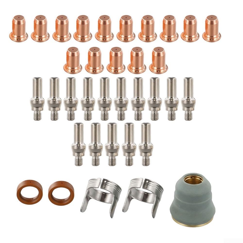 Lot de 35 torches de découpe plasma pour IPT-60 IPT-40, buse d'électrode, bouclier et consommables de rechange