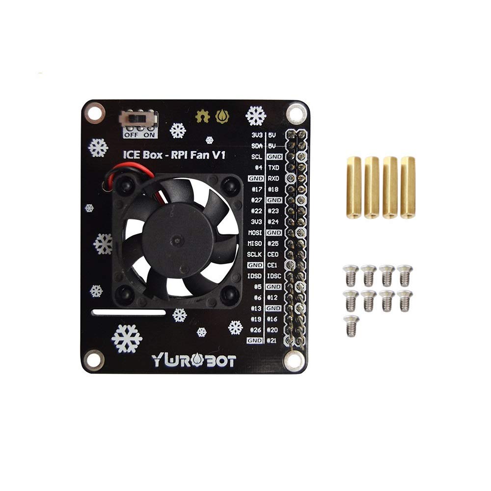 REES52 Raspberry Pi 4 Cooling Fan Raspberry Pi 4 Cooling Glare Fan Expansion Board Raspberry Pi GPIO Cooling Fan Expansion Board with Dazzling LED Light 0.2A for Raspberry Pi 4B/3B+/3B (B08N1CP5LH) Amazon Price History, Amazon Price Tracker