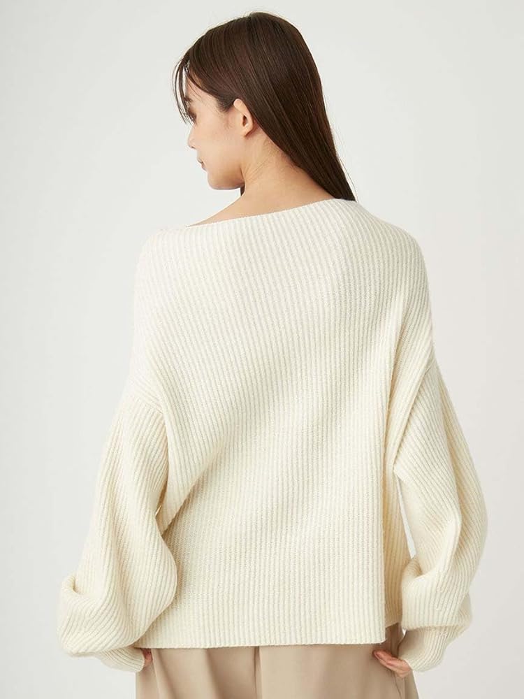 Amazon | 2wayオフショルスキッパージップニット FWNT245026IVRF