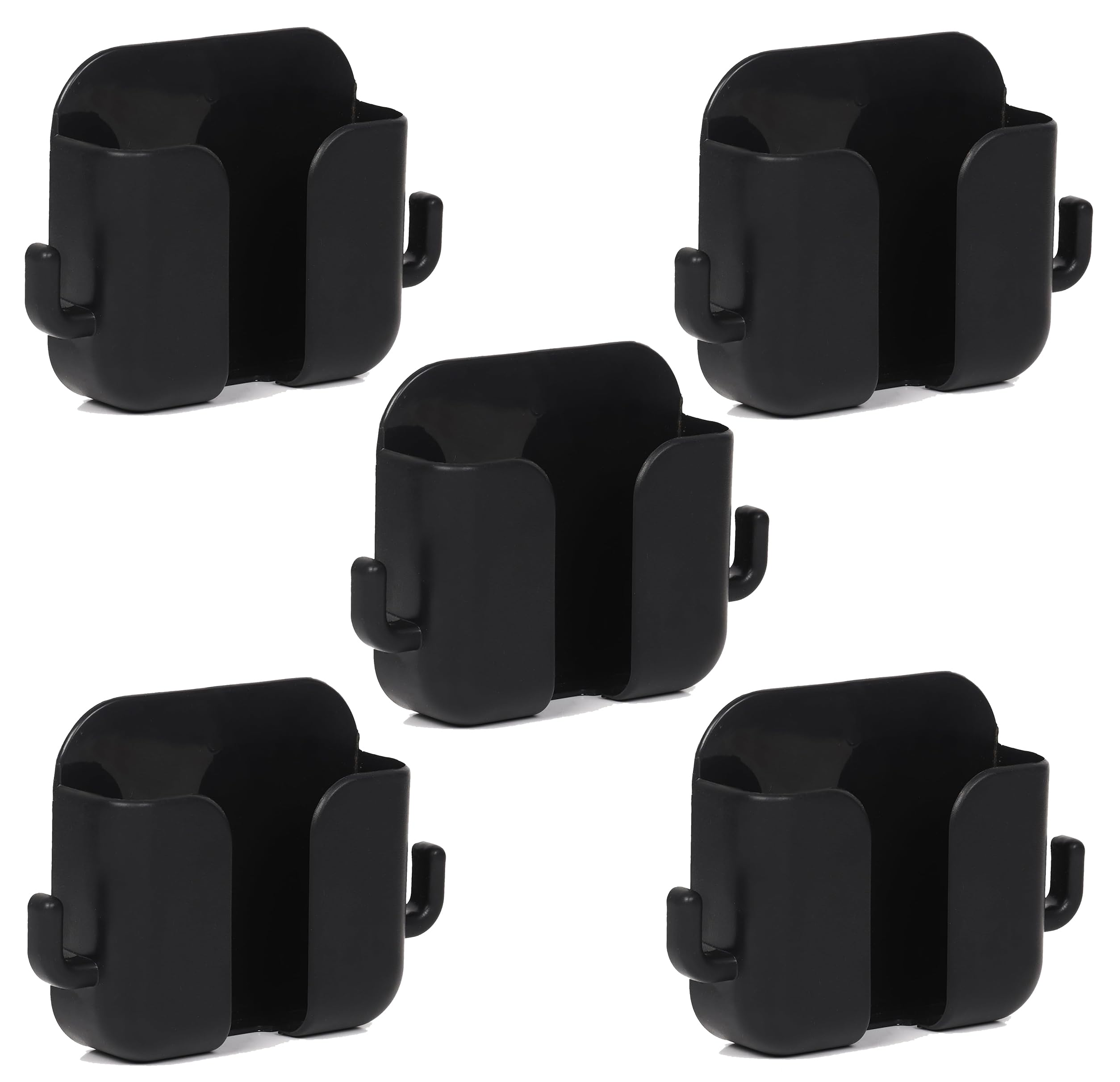DSNS Wall Mounted Adhesive Remote Control Stand Mobile Phone Holder for Charging AC/TV Storage Box for All Smartphones (Set of 5)-image-24