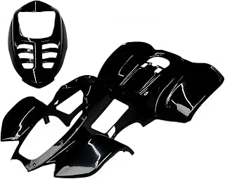 1-Piece Body Plastic Fender for IceBear Coolster 3050 Taotao Chinese Peace SunL MotoTec Kids ATV Quad 110cc (Black)