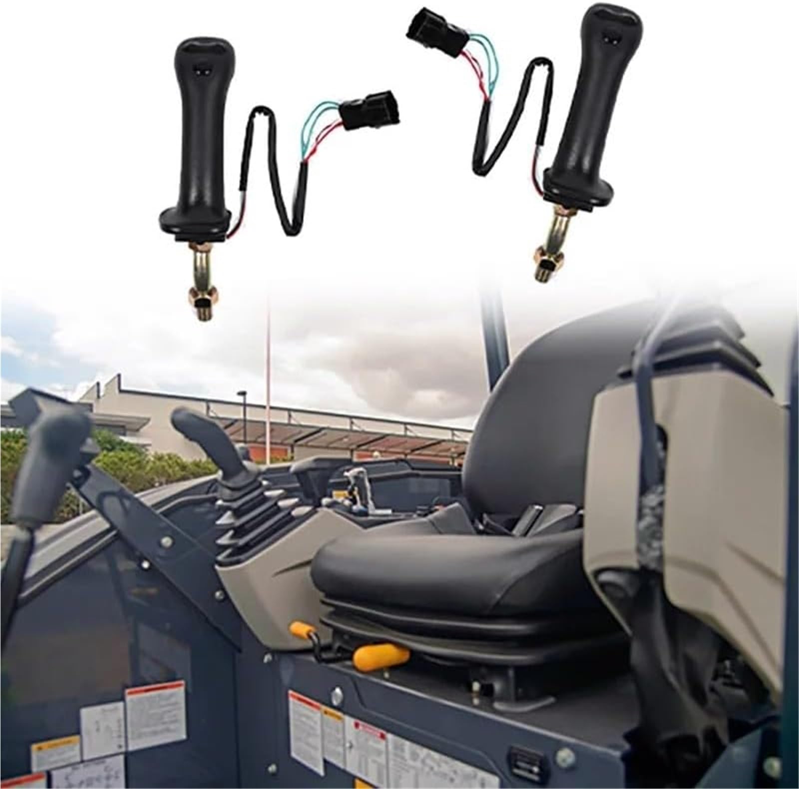 Części samochodowe 3 przyciski koparki joystick zespół uchwyt koła zębate, dla DAEWOO, Doosan DH DX150 215 225 300 370-9C prawy Dźwignia sterowania koparką