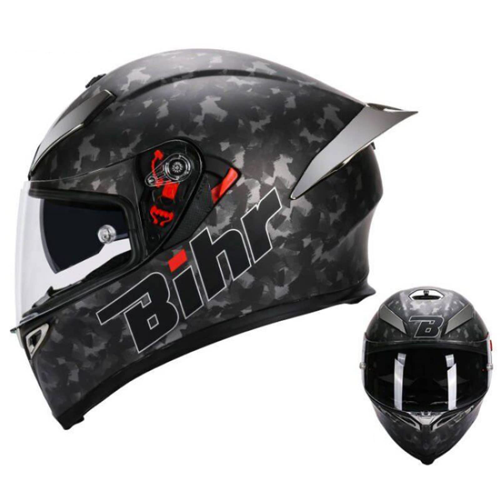 Casco Moto Doppia Visiera DOT - Casco Integrale Per Uomo E Donna Con Ventolazione - Foto 6