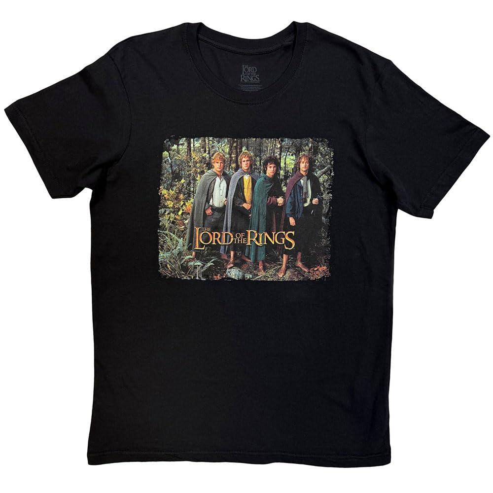 Lord of The Rings The Hobbits Montage T Shirt L Black