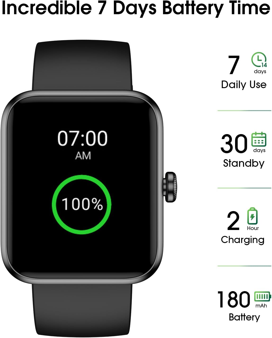 Smart Watch, Fitness Tracker with 45mm Touchcreen, Heart Rate Monitor, Blood Oxygen, Sleep Tracking Fitness Watch IP68 Waterproof Smartwatch for Women Men Compatible with Android iOS