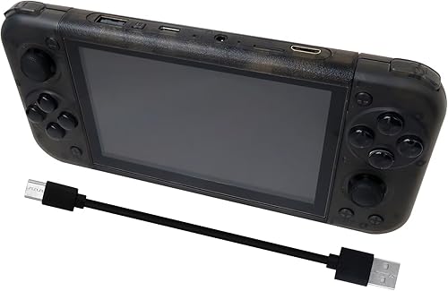 GRABOTE Consola de juegos portátil retro RG50XX mejorada con pantalla de 5.0 pulgadas, tarjeta 64G TF, soporte de consola de juegos retro portátil