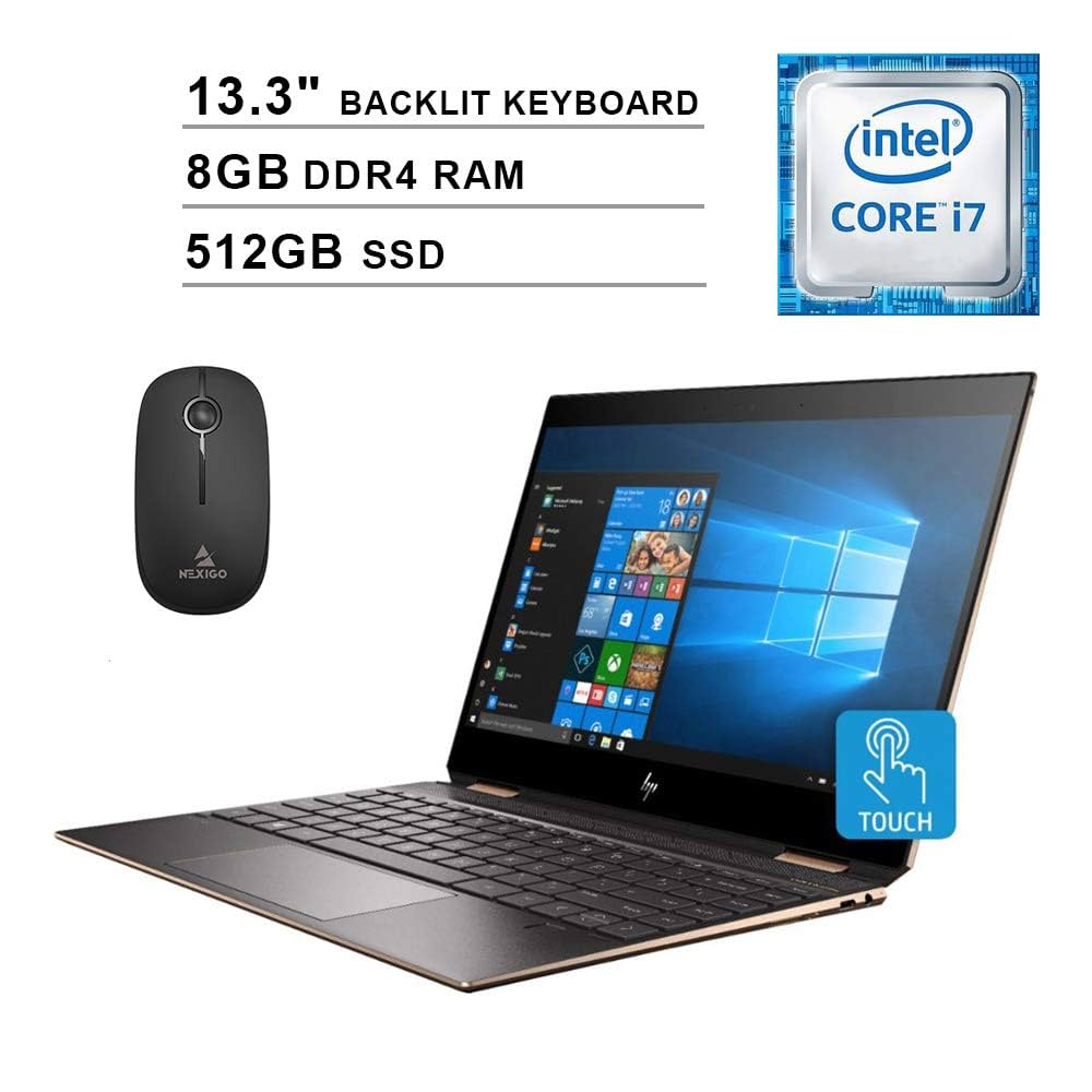 【くん】【4K】HP Spectre x360 13 1TB 16GB HP Spectre x360-13t Quad Core(8th Gen Intel i7-8550U, 16GB