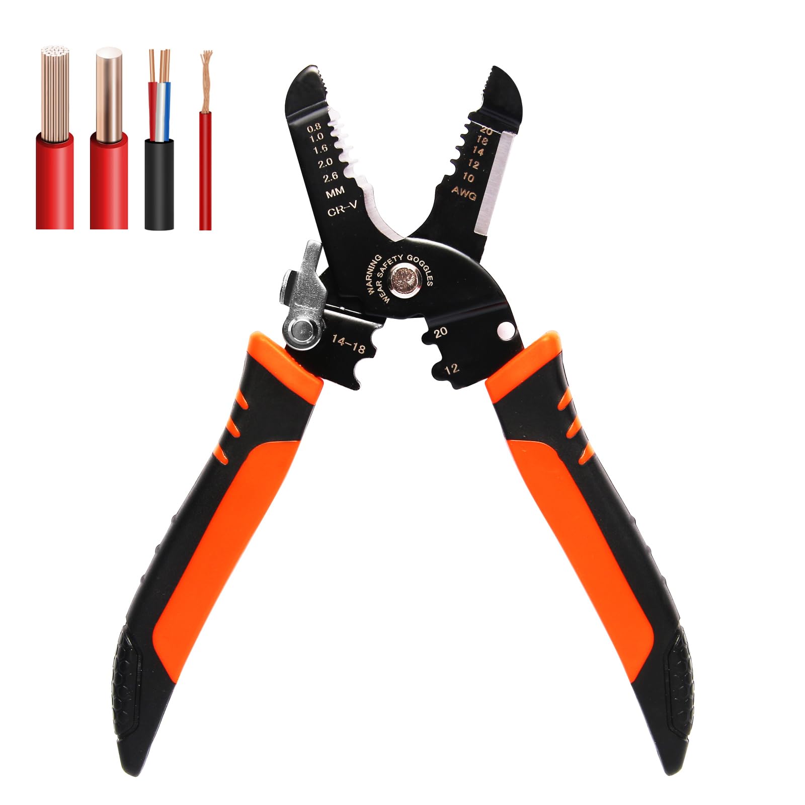 Wire Stripper 3-rd Generation Wire Strippers or Crimping Tool 5-IN-1 Wire Crimper or Cutter 10-20 AWG Electric Wire