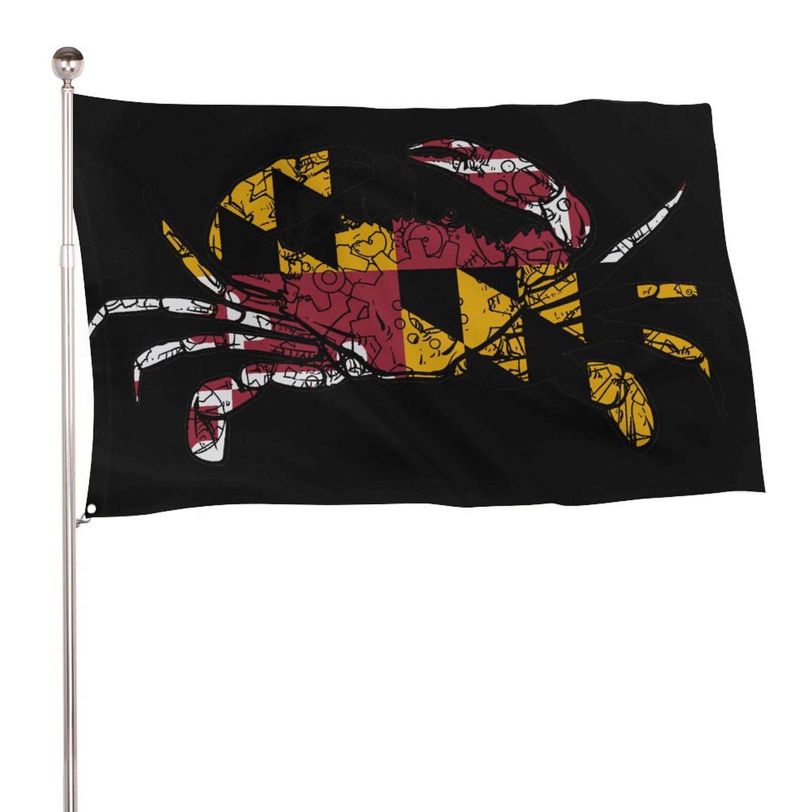 Drapeau crabe bleu du Maryland 1,5x2,4m pour décoration extérieure