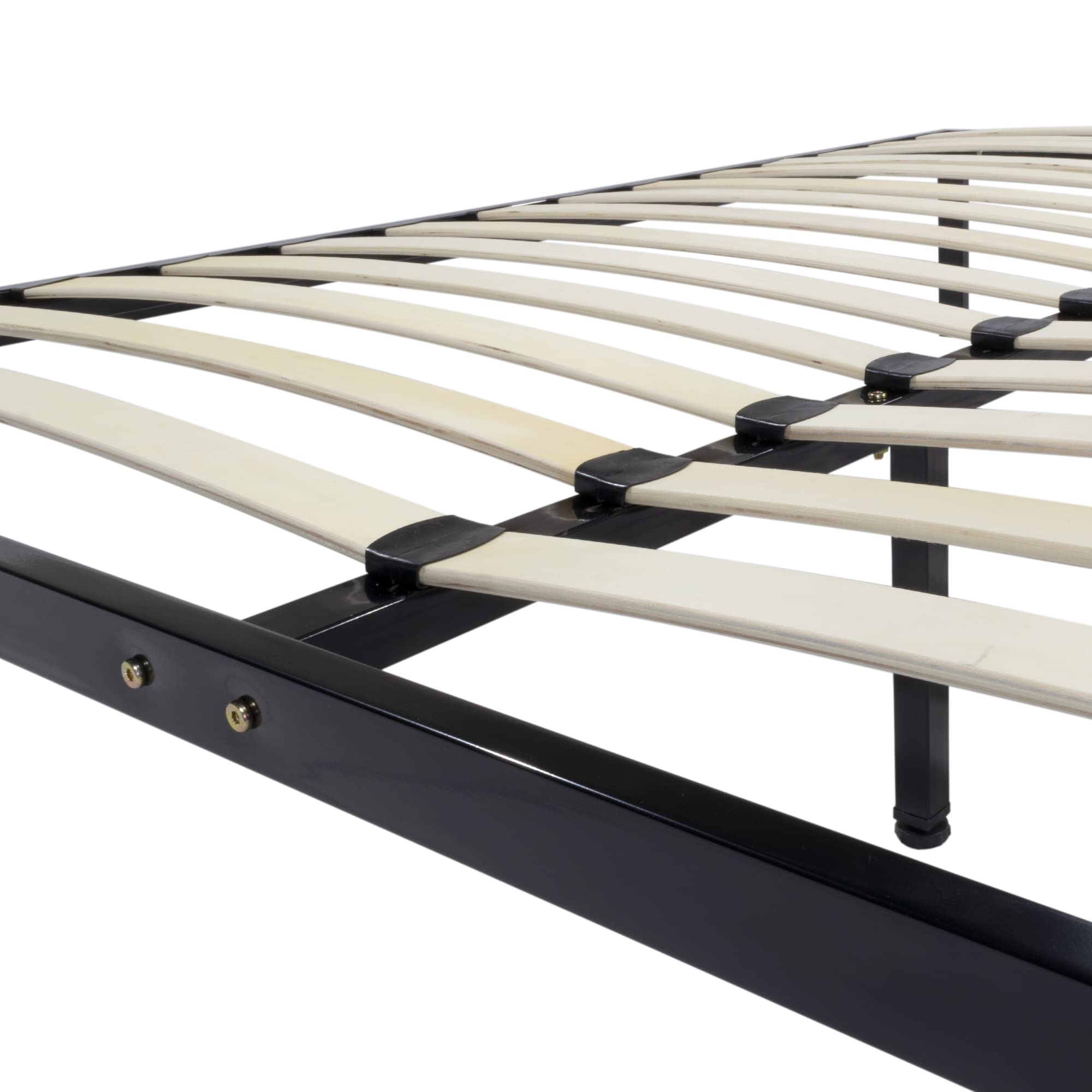 i-flair Metallbett i-Base 140x200 cm, stabiles Bettgestell mit Stauraum, 30,5 cm Höhe, geeignet für Saugroboter