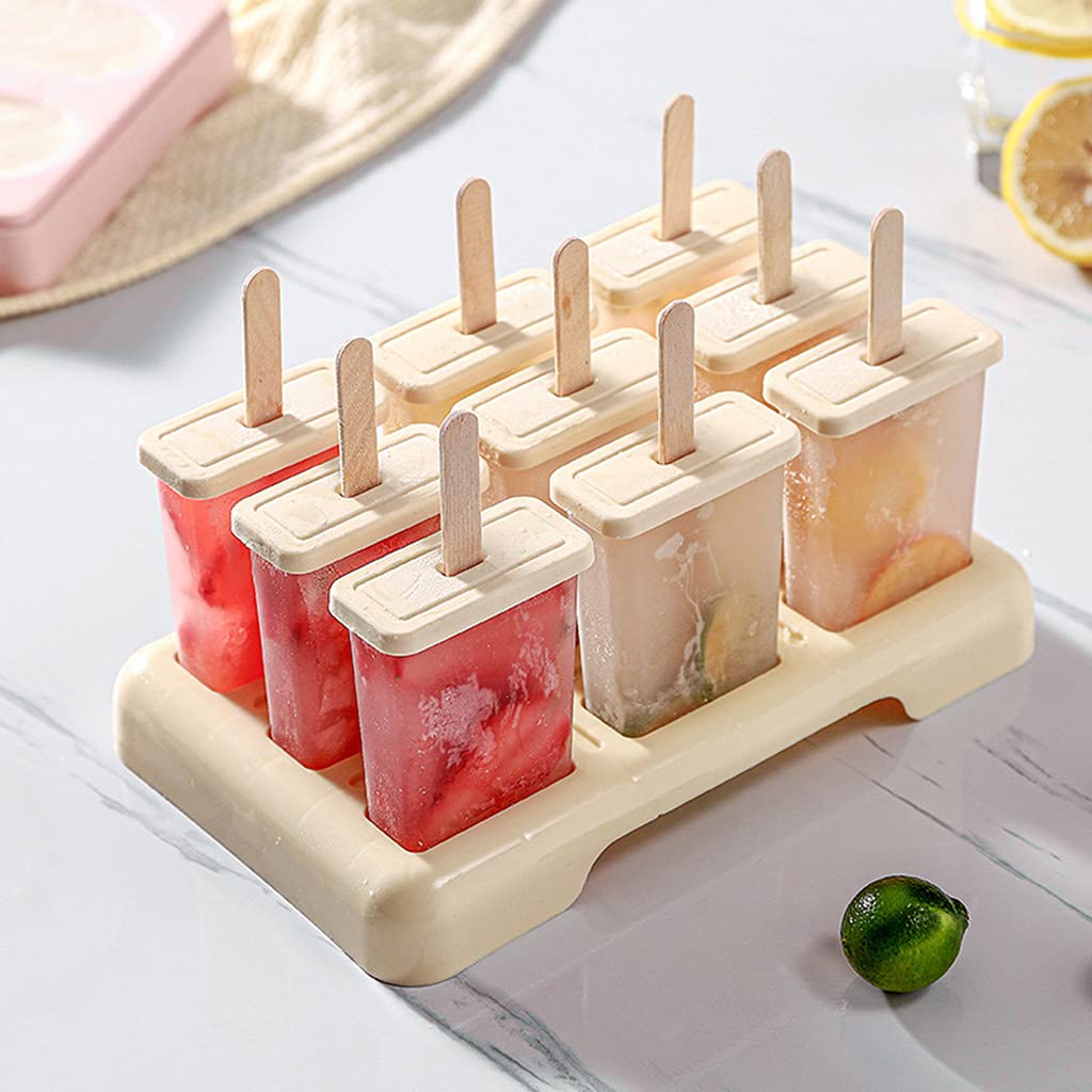 Moldes para polos， Bandejas for paletas con protección antigoteo for paletas caseras. Fácil liberación. Diversión con niños.