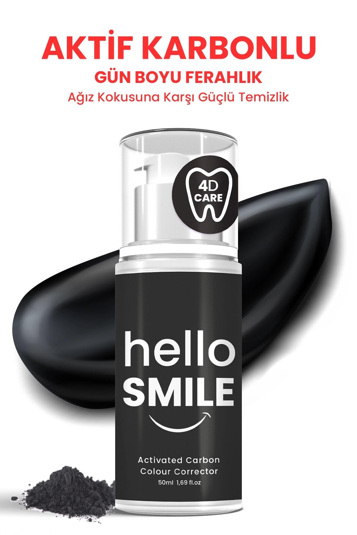 Hello Smile Aktif Karbonlu Anında Beyazlatıcı Diş Jeli