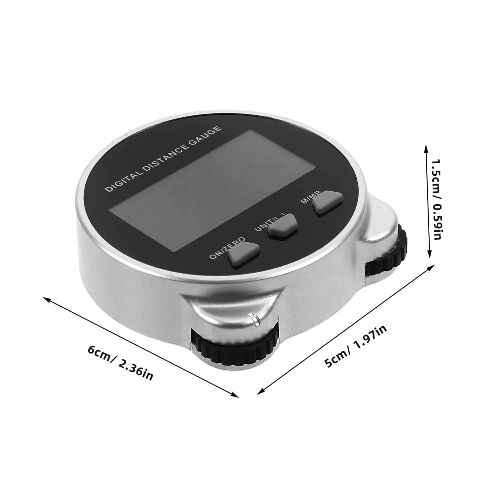 DOITOOL Cinta Métrica Digital con Rueda de Medición, Mide Distancias, Diámetros y Superficies Irregulares, Cuerpo de Abs Negro, 260 Mah