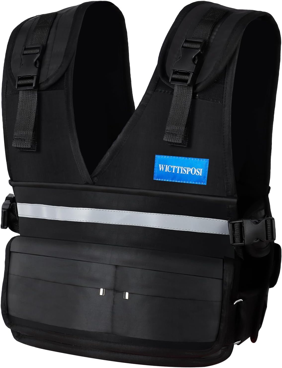 Adjustable Washable Weighted Vest for Women Men, Flexible Cushioning &amp; 4-Layer Breathable Fabric, V-Neck for Walking, Running &amp; Strength Training