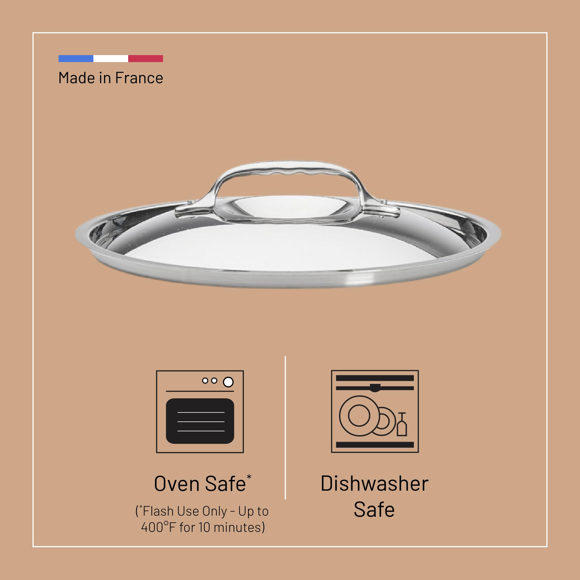 De Buyer 3709.24 Pokrywa ze stali nierdzewnej Affinity, 24 cm