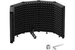 Moukey Soundproof Microphone Shield: Enhance Your Audio Clarity