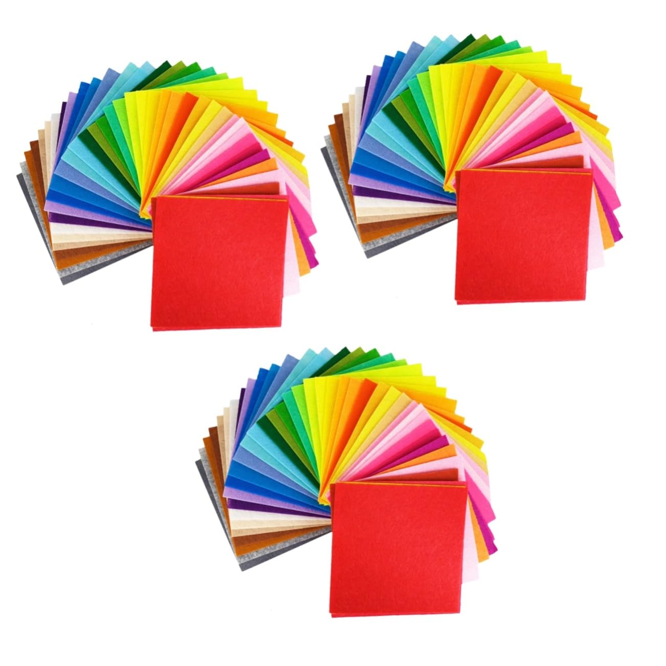 Artibetter 120pezzi Feltro Colorati Materiale Per Lavoretti Creativi Per Scuole Feste e Attività Manuali