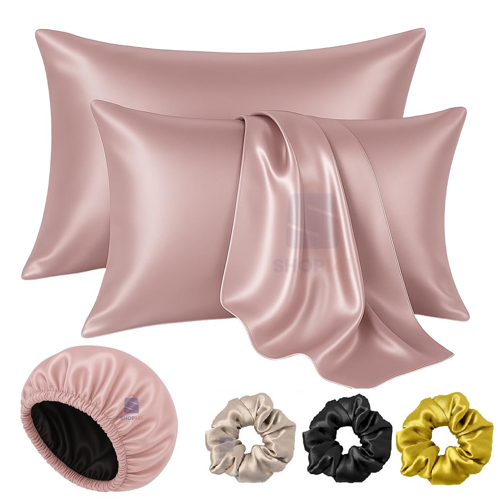 Satin Silk Pillow Cover Set - Hair & Skin Protection -14