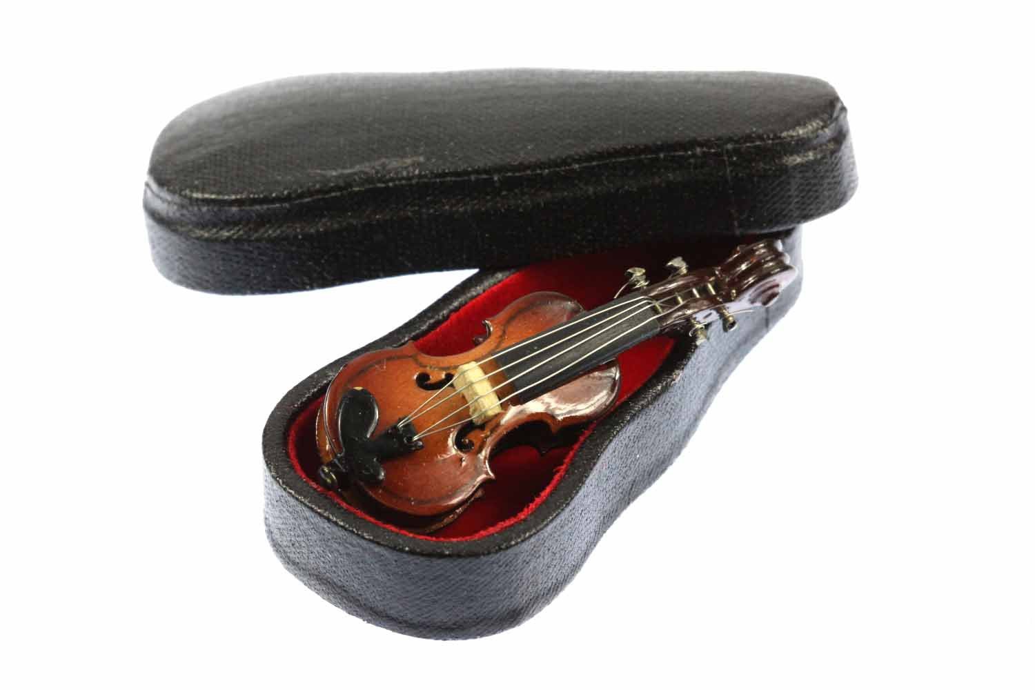 Miniblings Violin Brooch Pin Badge Button Orchestra Player Viola + Box Violinist