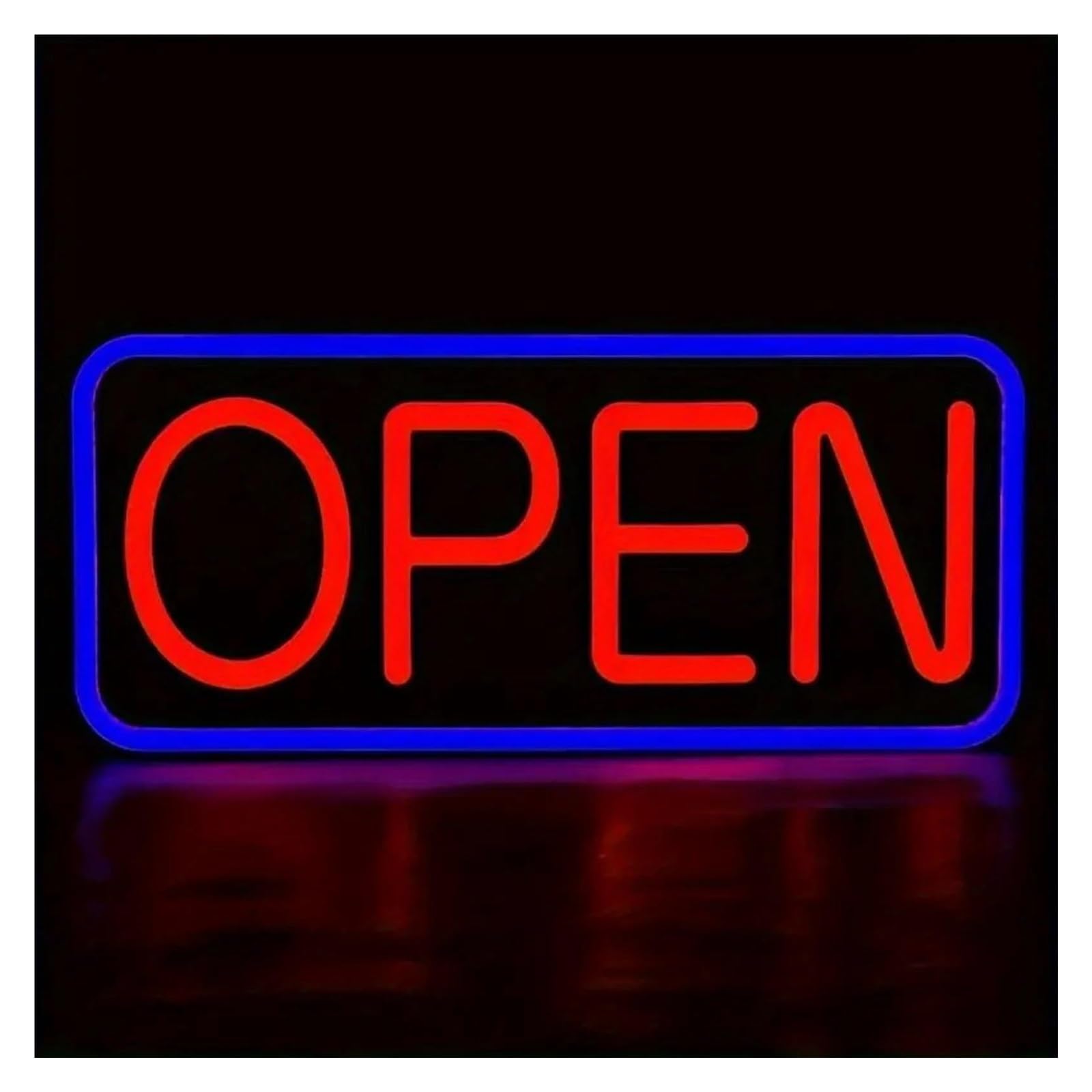 LEMST Sign Lamp Classic Open Neon,Electric Display Signage, Doors and Windows, Bar, Shop, Coffee, Salon, Hotel 23x42cm