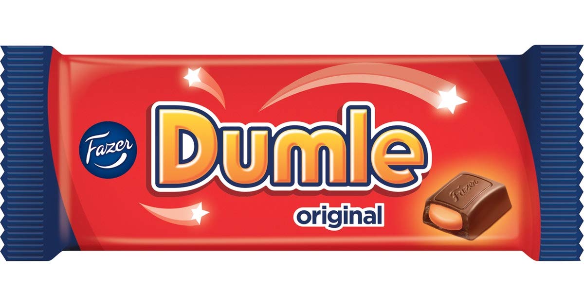 Fazer Dumle Original Chocolate 10 Bars of 100g