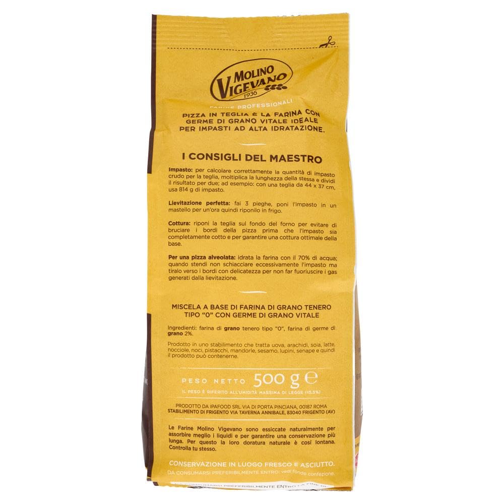 Italian Gourmet Farina professionale pizza in teglia Mehl Typ 0 12 x 500g