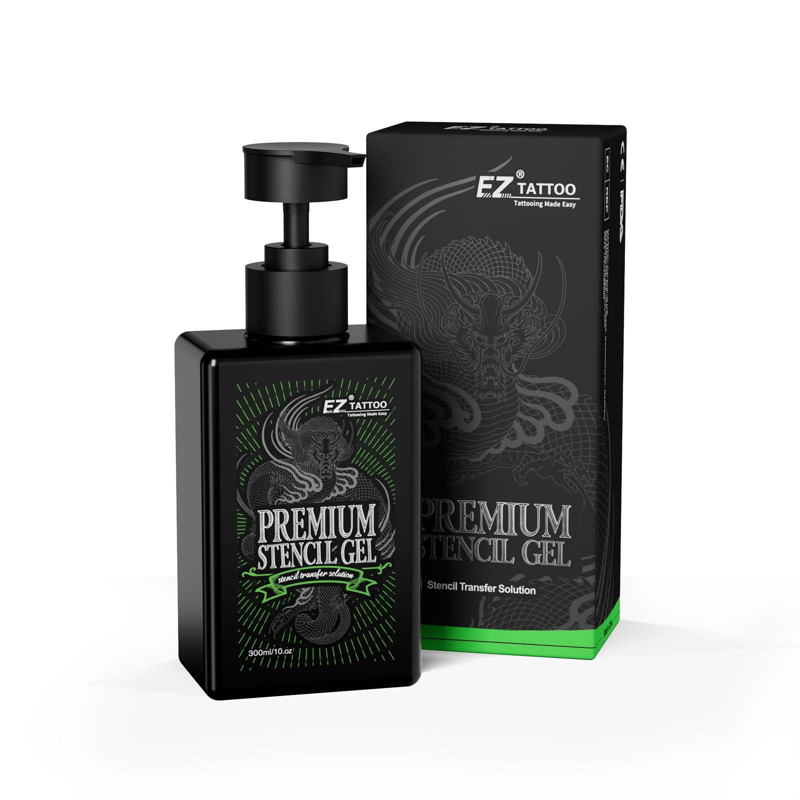 EZ Tattoo Stencil Transfer Gel - Perfetto per Professionisti, Skin Friendly, Transfusion Efficiente 300 ml