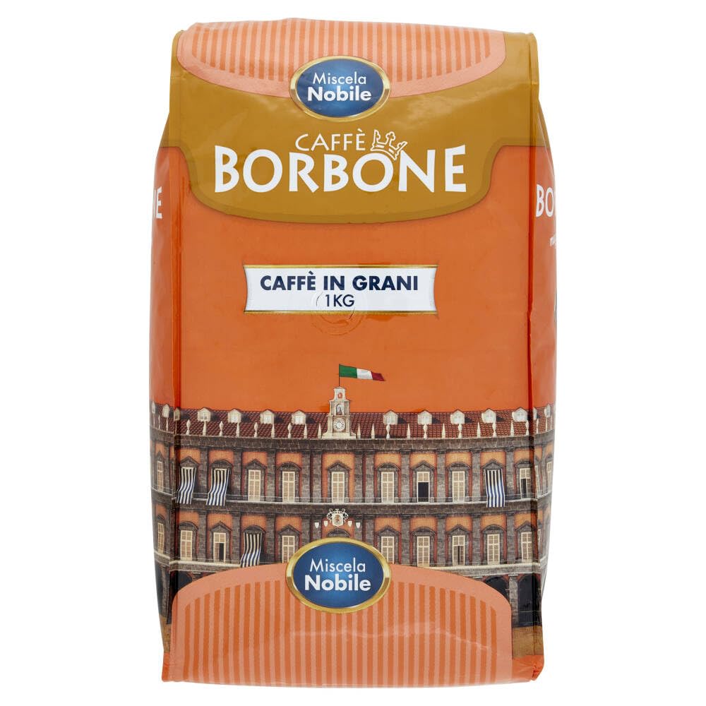 Caffè Borbone Nobile Kaffeebohnen, Italienischer Kaffee, 1 kg Packung, 3er Set mit Schlüsselanhänger, + keyring italy shop service