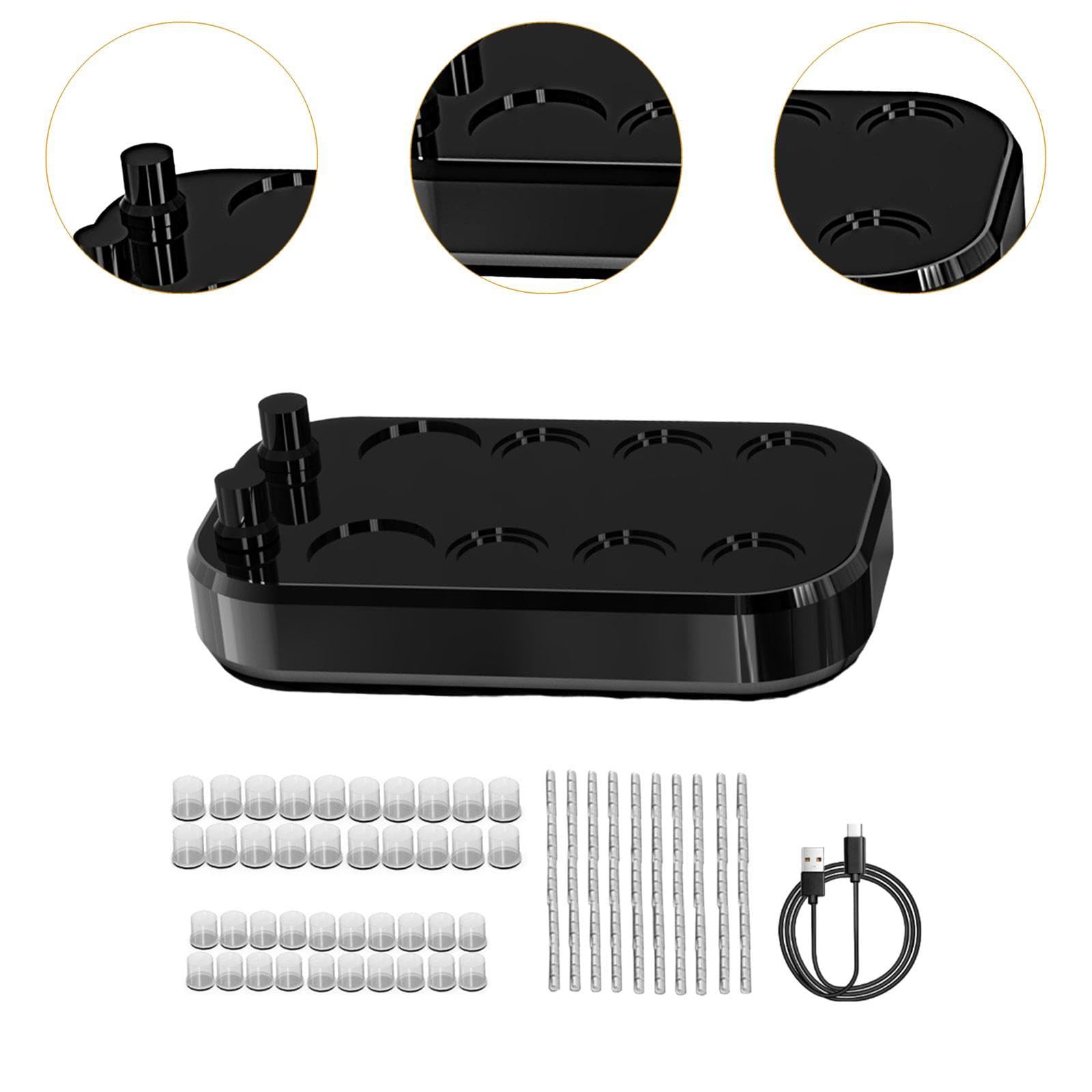 MERIGLARE Mezclador de tinta Agitador de tinta Fácil de usar Mini vaso de tinta Mezcla de pintura para laboratorio para salones de esmalte de