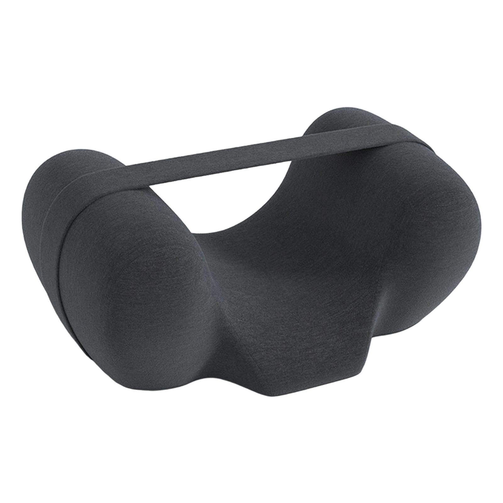 Cuscino per dormire sulla schiena, antirughe, traspirante, di, comodo, pratico, ergonomico, in memory foam, Grigio Scuro