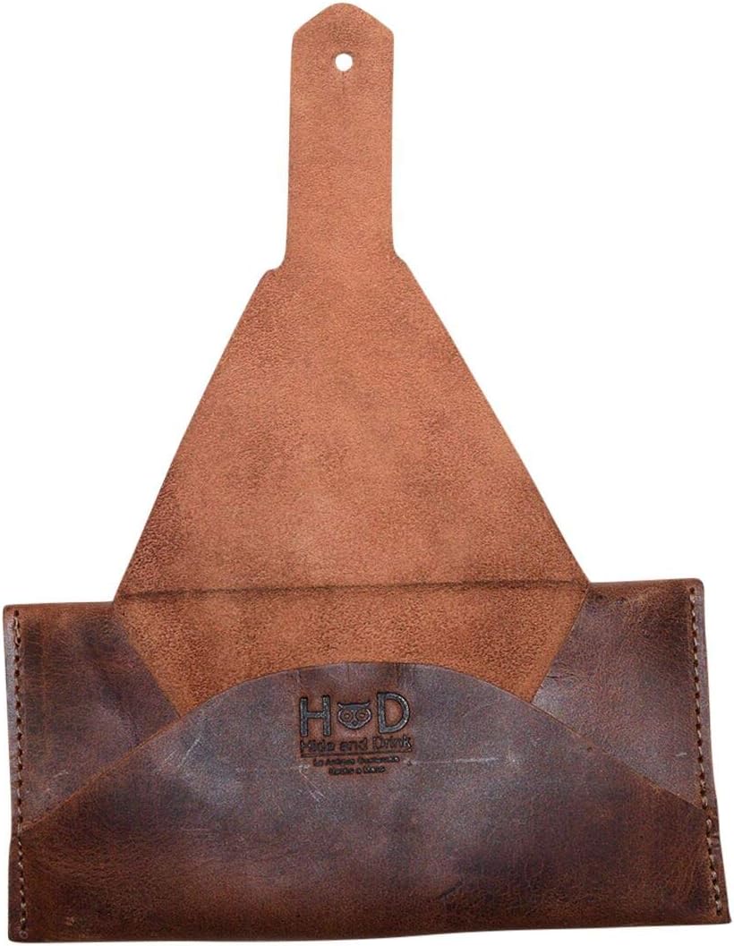 Hide & Drink, Leather Sunglasses Protector/Case/Pouch/Eyewear/Traveling/Outdoors Essentials, Handmade Includes 101 Year Warranty :: Bourbon Brown - Image 3