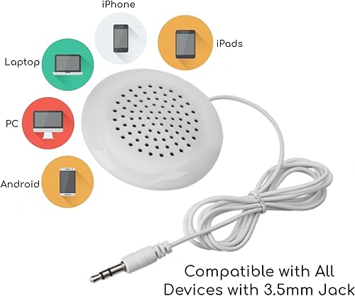 Miniatura 2 de Altavoz de almohada de 0.138 in Mini debajo de la almohada Musick para iPod MP3 Teléfono Altavoz plano Sueño o hipnosis Sonido portátil para dormir