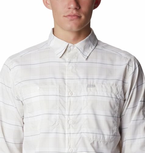 Image of Columbia Men Omni-Shade Silver Ridge Utility Lite Plaid Hiking and Trekking Long Sleeve Shirt