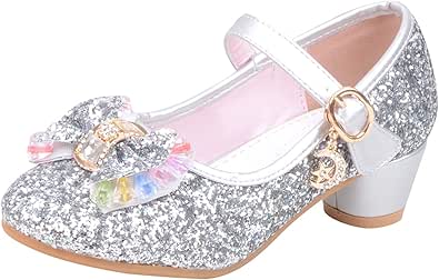 Mädchen Prinzessin Schuhe Mit Pailletten - Mary Jane Sandalen Mit Bling Für Hochzeit & Party