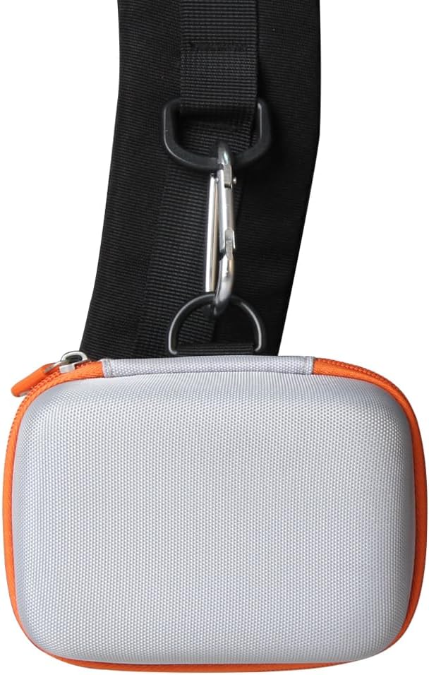 Hermitshell Hard Travel Case for Yoto Mini (2024 Edition) Bluetooth Audio Player + Make Your Own Card (Grey + Orange) image 5