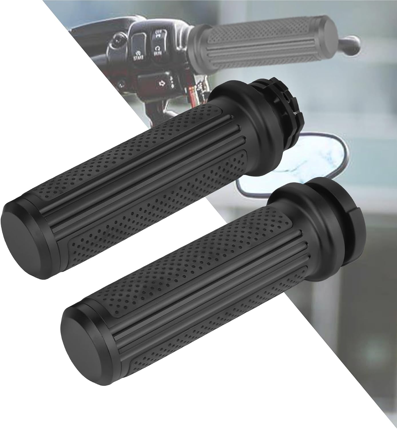 Motorcycle Hand Grips Cable Throttle Handlebar Grips Fit for Harley Dyna Softail Touring Road King Road Glide Sportster 48 72 883 1200