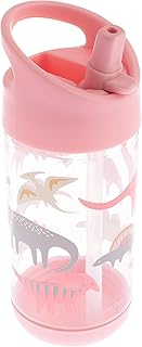 Stephen Joseph, Kids Flip Top Water Bottle, 10 oz Tritan BPA Free, Water Bottle for Girls & Boys, Back to School Flip Top Bottle, Pink Dino
