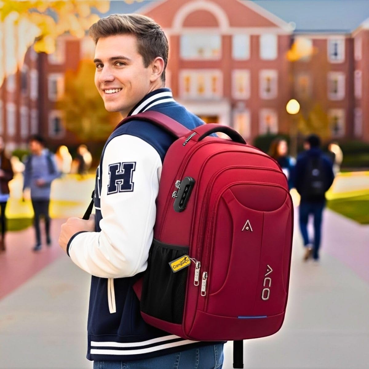 Mochila Bolsa Masculina Feminina Notebook Reforçada Anti Furto Semi Impermeável Escolar Faculdade Trabalho Viagem Resistente Executiva Cabo De Aço Saída Usb SAÍDA Fone DE OUVIDO (VERMELHO) Mochila Bolsa Masculina Feminina Notebook Reforçada Anti Furto Semi Impermeável Escolar Faculdade Trabalho Viagem Resistente Executiva Cabo De Aço Saída Usb SAÍDA Fone DE OUVIDO (VERMELHO)