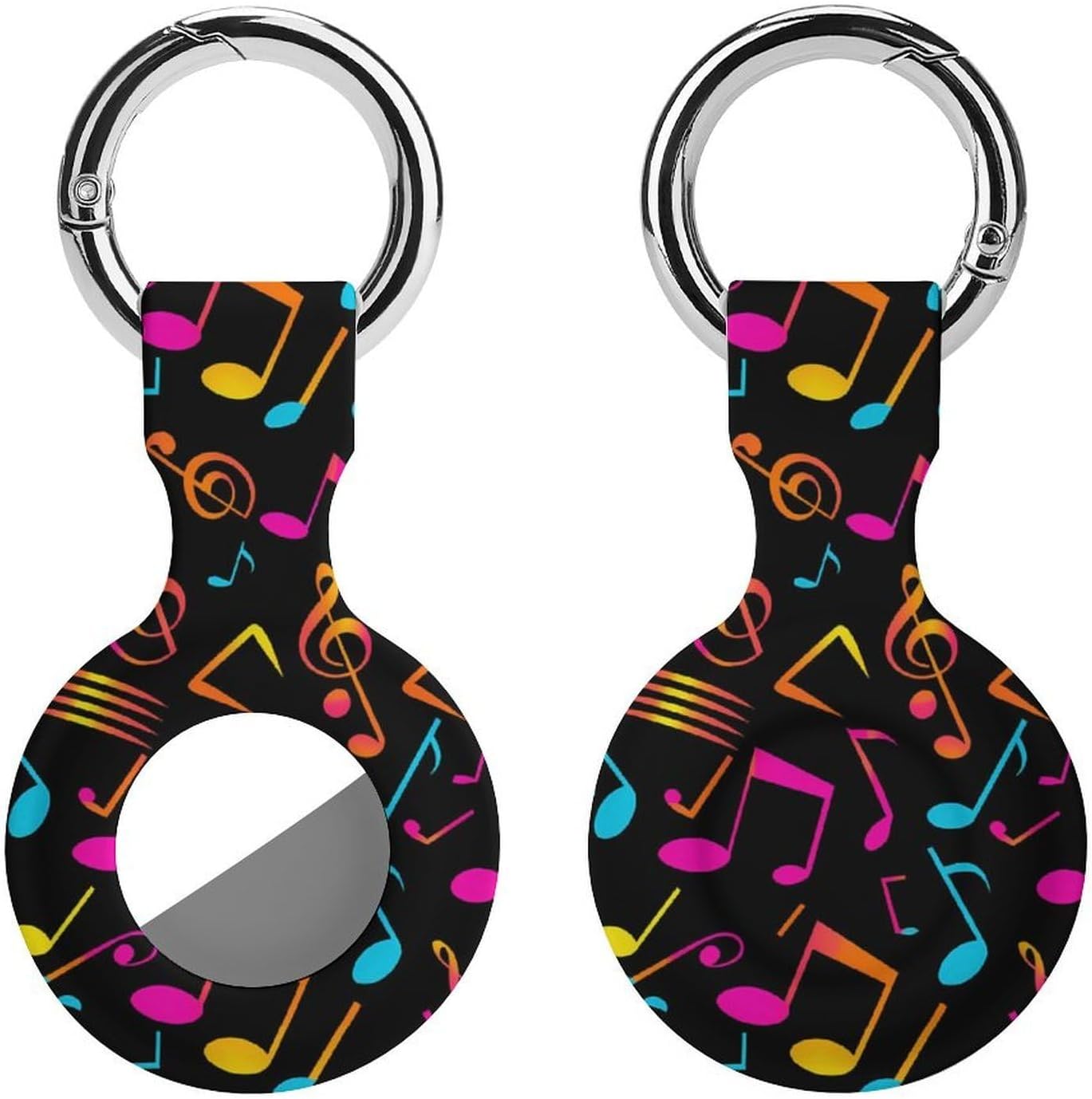 Neon Colorful Music Notes Protective Case Shockproof Cover 1PCS