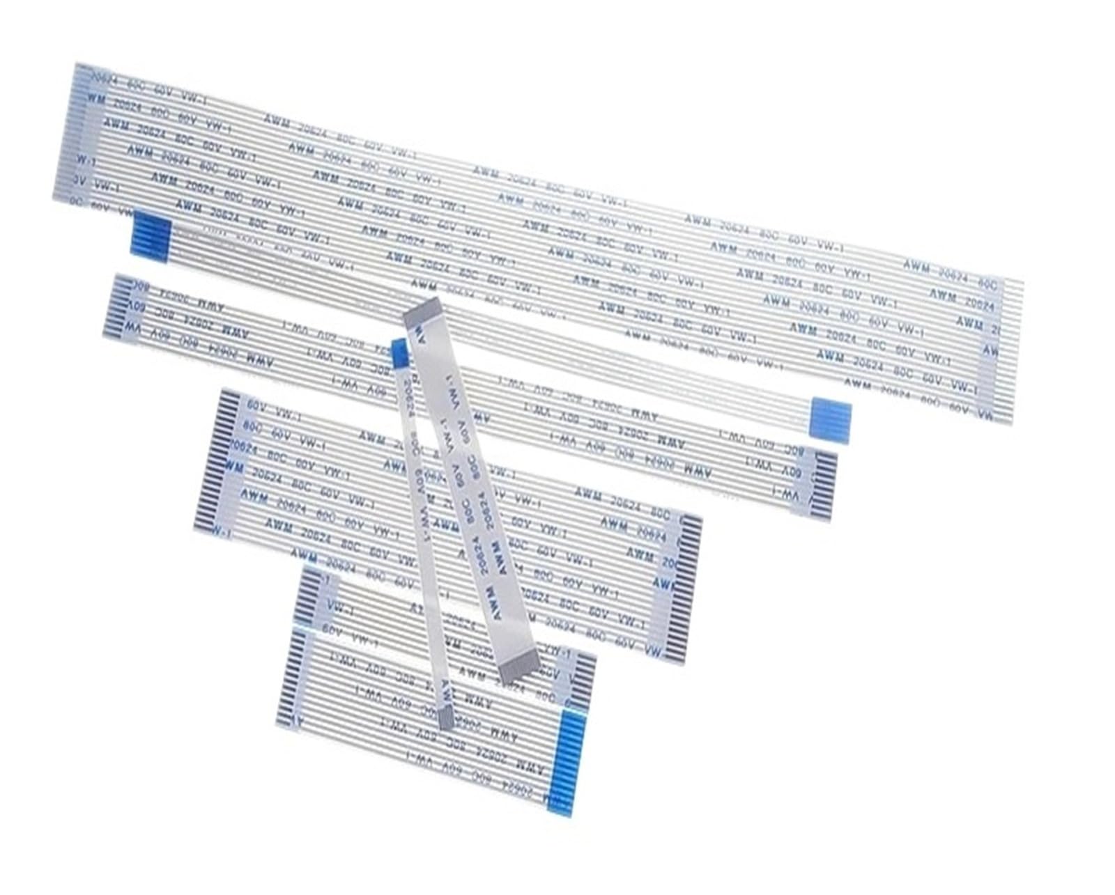 10 Stück FPC FFC flexibles Flachkabel 30 Pins Abstand 0,5 mm 1,0 mm A-Typ AWM 20624 80C 60 V 6/10/15/20/25/30/40 cm vorwärts zurück