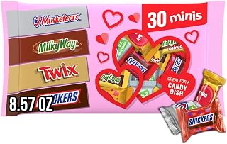 Snickers, Twix, Milky Way and 3 Musketeers Minis Chocolate Bars Candy Variety Pack, 30 Ct Bulk Bag