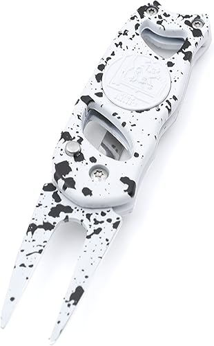 Miniatura 7 de Links Golf Divot Tool con botón desplegable plegable y marcador magnético para pelotas de golf, herramienta patentada de golf y marcador de bolas,